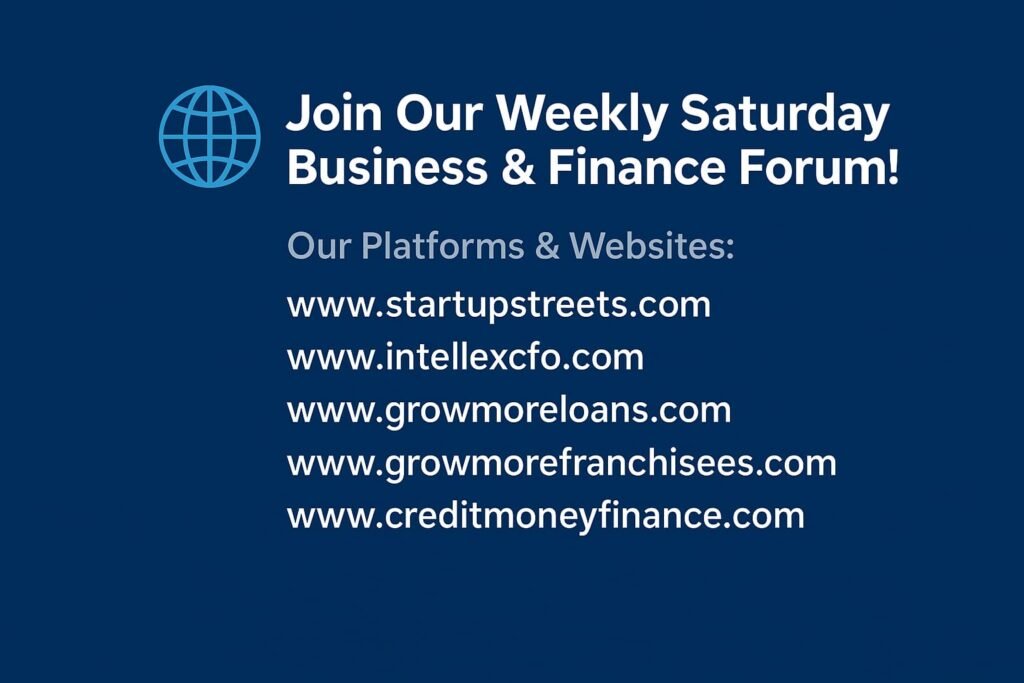 🌐 Join Our Weekly Saturday Business & Finance Forum!