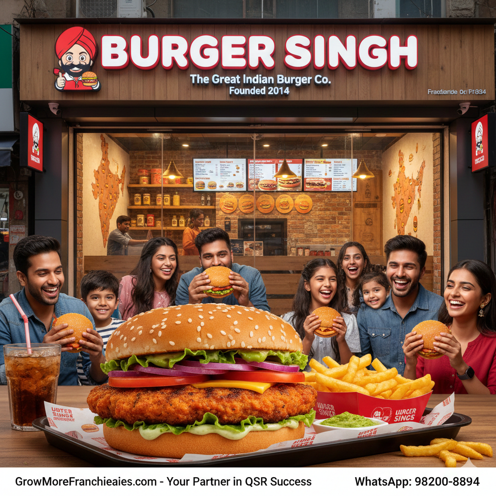 The Ultimate Guide to Burger Singh Franchise: How to Partner with India’s Fastest-Growing QSR Brand
