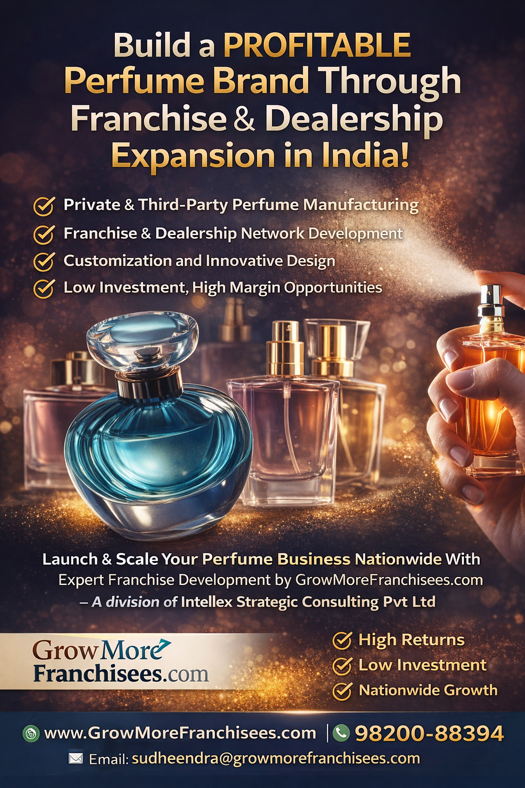 How to Build a Profitable Perfume Brand Through Franchise & Dealership Network Expansion in India.