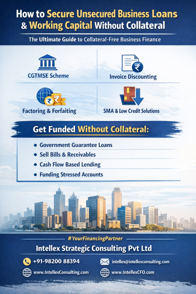 How to Secure Unsecured Business Loans & Working Capital Without Collateral.