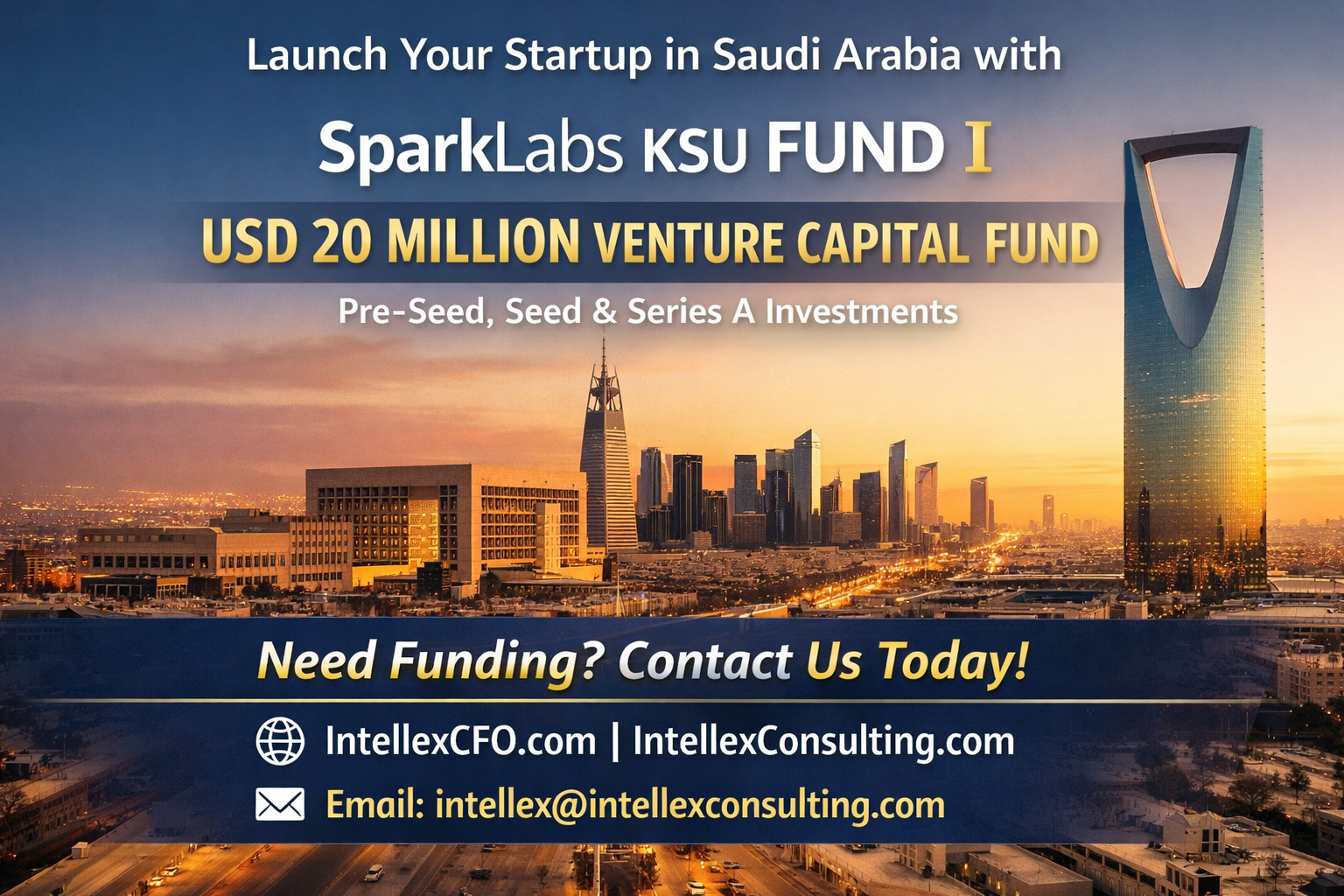 SparkLabs KSU Fund I: USD 20 Million Venture Capital Fund Opens Major Fundraising Opportunity for Startups Scaling from Saudi Arabia.