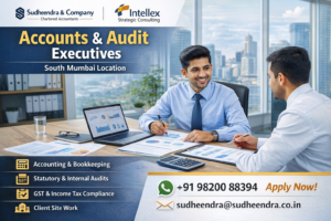 Accounts & Audit Executive Jobs in South Mumbai | CA Firm Hiring (1–5 Years Experience).