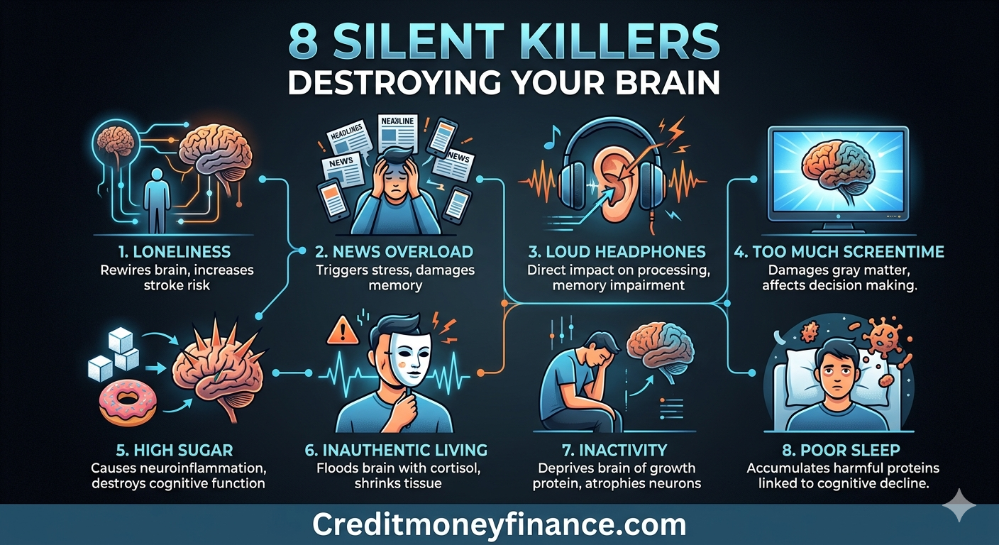 8 Silent Killers Destroying Your Brain: How to Protect Your Greatest Financial Asset.