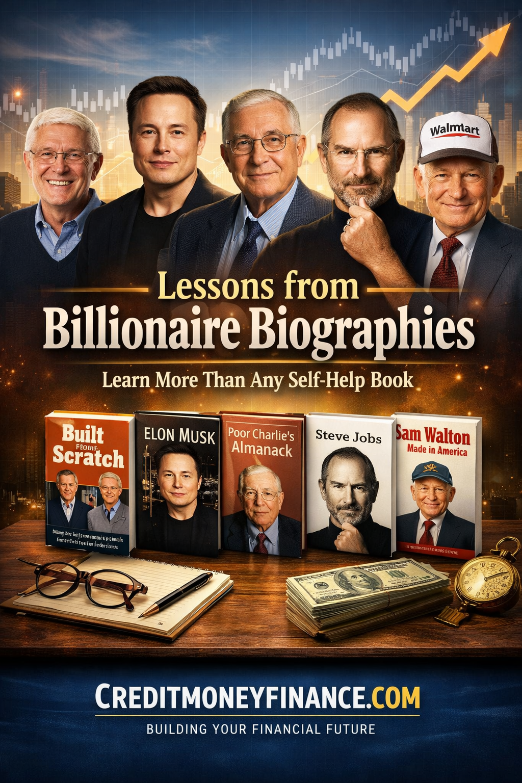 5 Billionaire Biographies That Teach More About Wealth Creation Than Traditional Self-Help Books.