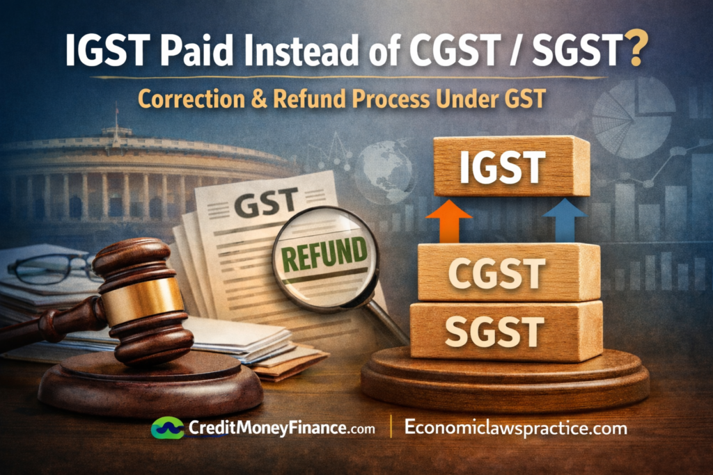 IGST Paid Instead of CGST/SGST (and Vice Versa): Legal Position, Corrections & Refund Process Under GST.