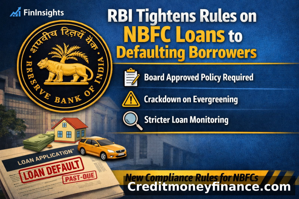 RBI Tightens NBFC Lending Norms: Mandatory Board Policy for Loans to Defaulting Borrowers.