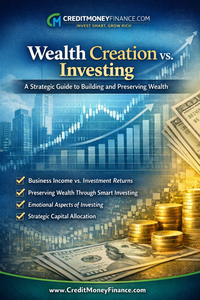 Wealth Creation vs. Investing: A Strategic Guide to Building and Preserving Wealth.