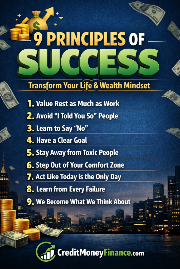 9 Principles of Success That Can Transform Your Life and Wealth Mindset.