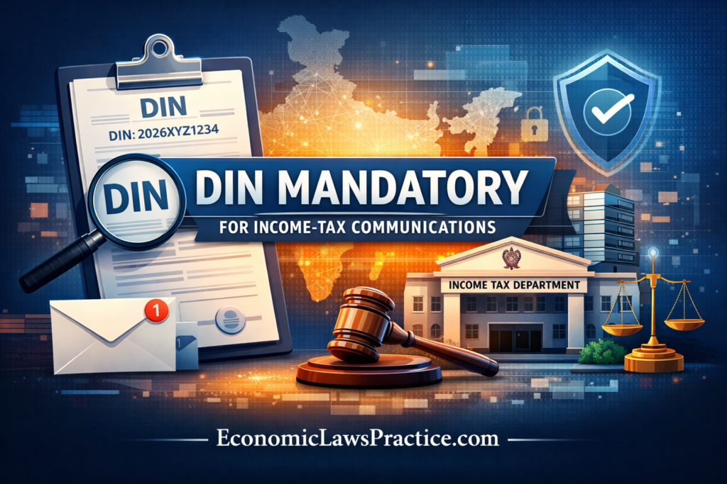 DIN Mandatory for Income-tax Communications: CBDT Circular No. 4/2026 Explained - Complete Guide for Taxpayers & Professionals.