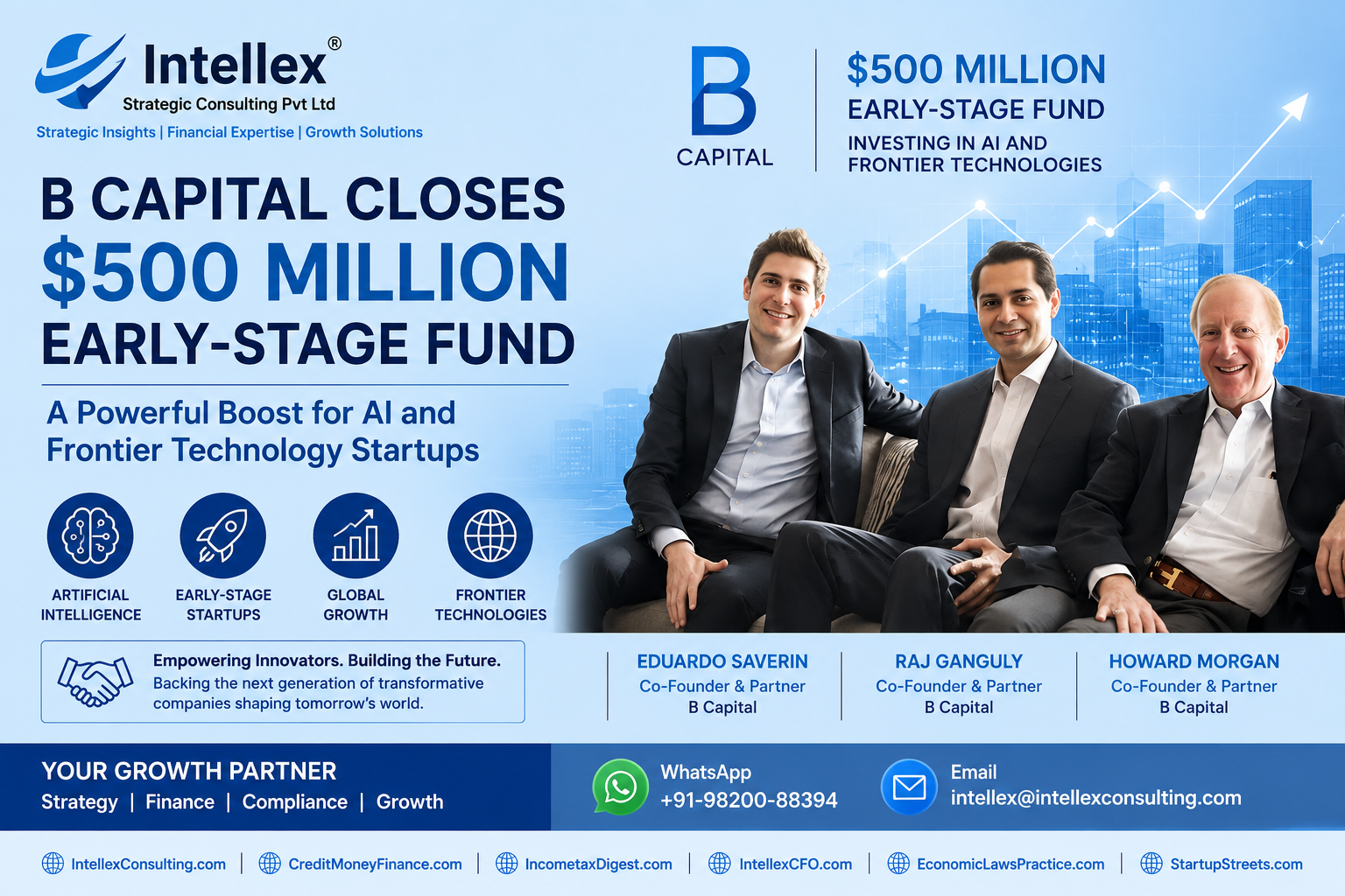 B Capital Closes $500 Million Early-Stage Fund to Accelerate AI and Frontier Technology Startups: What It Means for the Global Innovation Ecosystem.