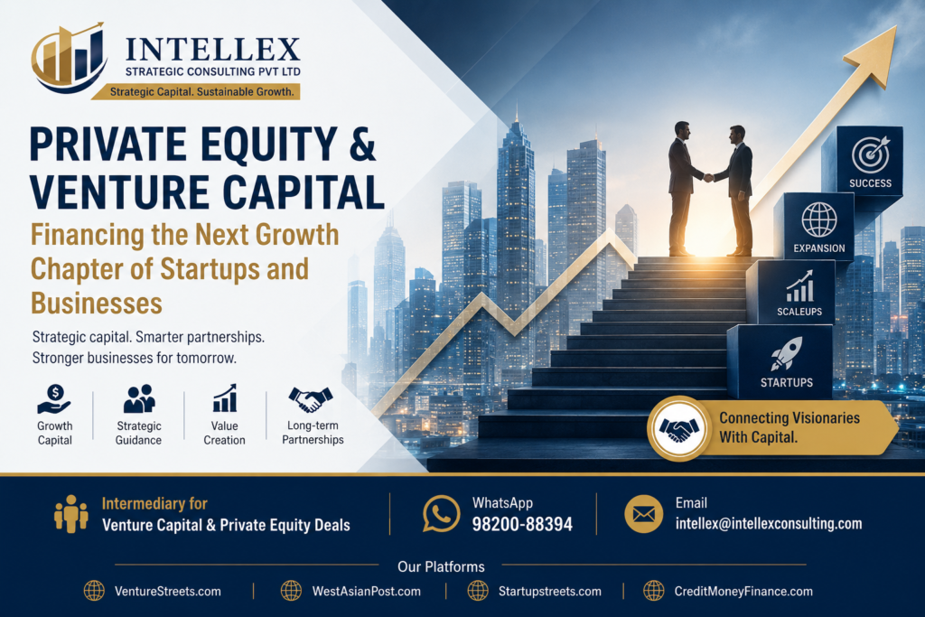 Private Equity & Venture Capital: Financing the Next Growth Chapter of Startups and Businesses.
