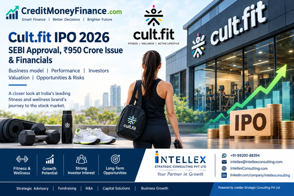Cult.fit IPO 2026: SEBI Approval, ₹950 Crore Fresh Issue, Financial Performance, Investors and What Investors Should Know.